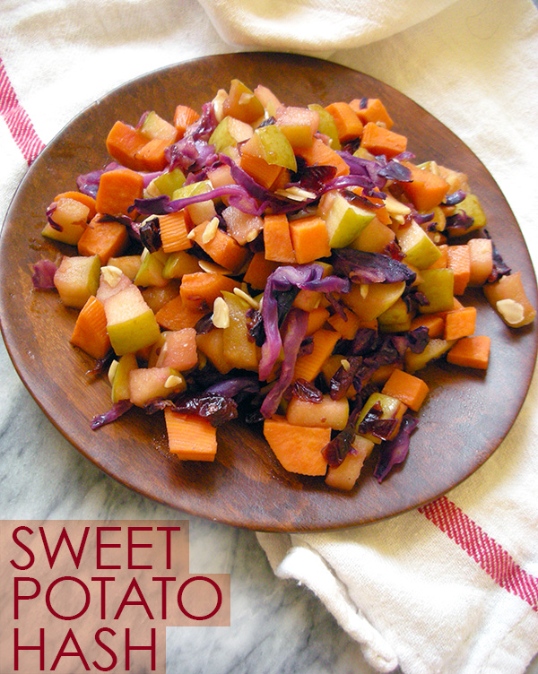 Cranberry Apple Sweet Potato Hash