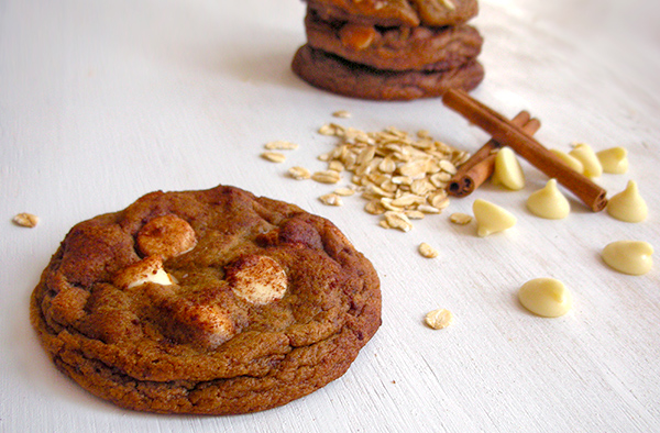 Snickerdoodle White Chocolate Coconut Oil Cookies