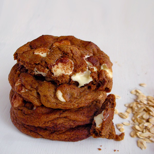 Snickerdoodle White Chocolate Coconut Oil Cookies