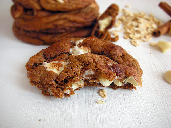 Snickerdoodle White Chocolate Coconut Oil Cookies