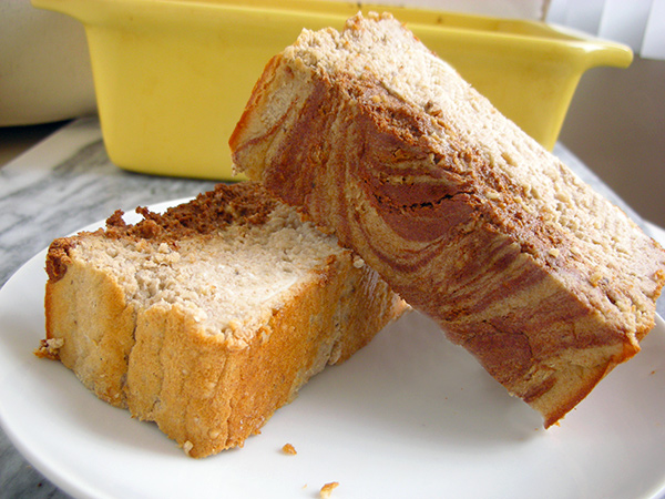 Cinnamon Swirl Banana Protein Bread