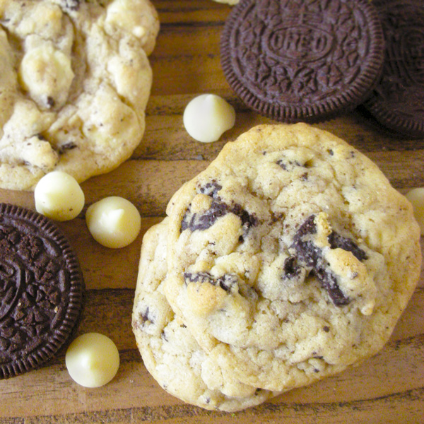 oreo white chocolate chip cookies