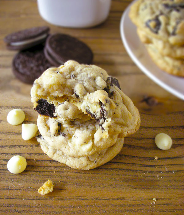 oreo white chocolate chip cookies