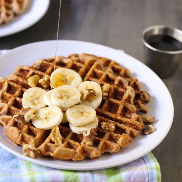 Banana Bread Protein Waffles