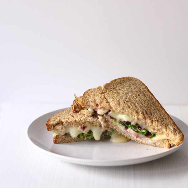 Brie Cranberry Turkey Melt Sandwich