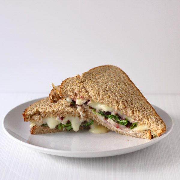 Brie Cranberry Turkey Melt Sandwich