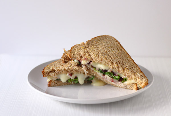 Brie Cranberry Turkey Melt Sandwich