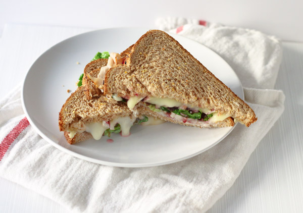 Brie Cranberry Turkey Melt Sandwich