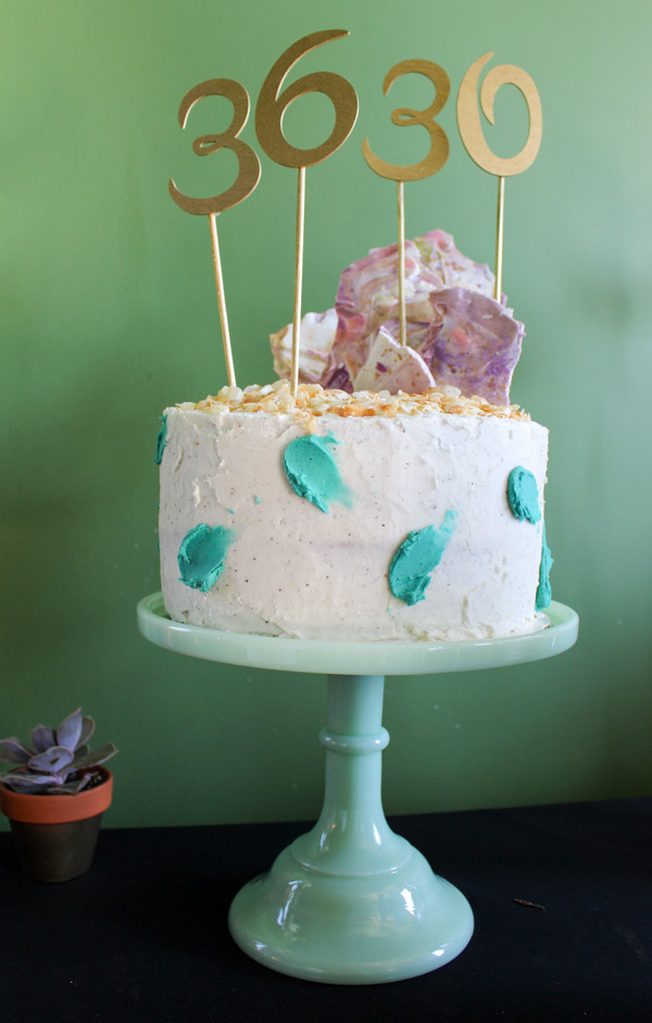 Coconut Cake with Passionfruit Filling