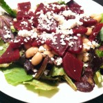 Red Beet and Bean Salad with Goat Cheese