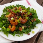 BBQ Bacon Shrimp with Kale