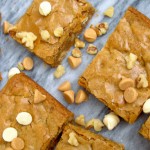 Browned Butter White Chocolate Peanut Butter Blondies